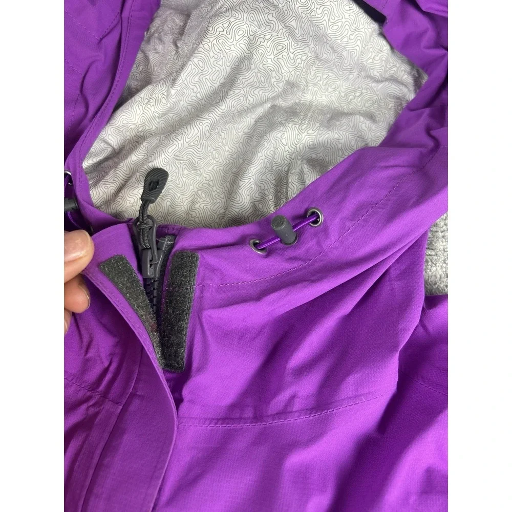 Outdoor Research Panorama Point Purple Gray Lightweight Rain Jacket Size XL